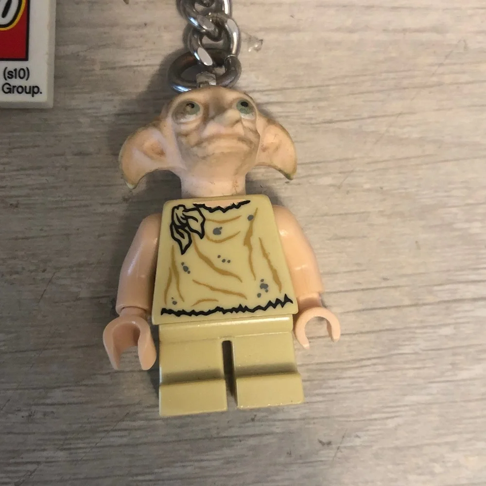LEGO Harry Potter Minifigs Keychains Ron Weasley & Dobby House Elf Please Read